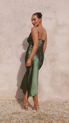 Monte Midi Dress - Olive