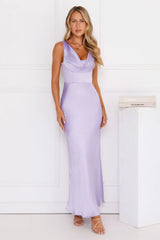 Crystal Luxe Satin Maxi Dress Sage