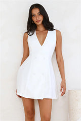 Office Chic Tailored Mini Dress