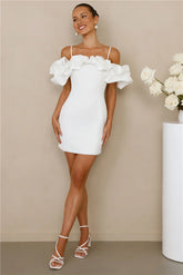 Love On Lock Off Shoulder Mini Dress