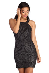 Briella Formal Beaded Mini Dress