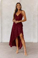 Sapphire Cascade Midi Dress